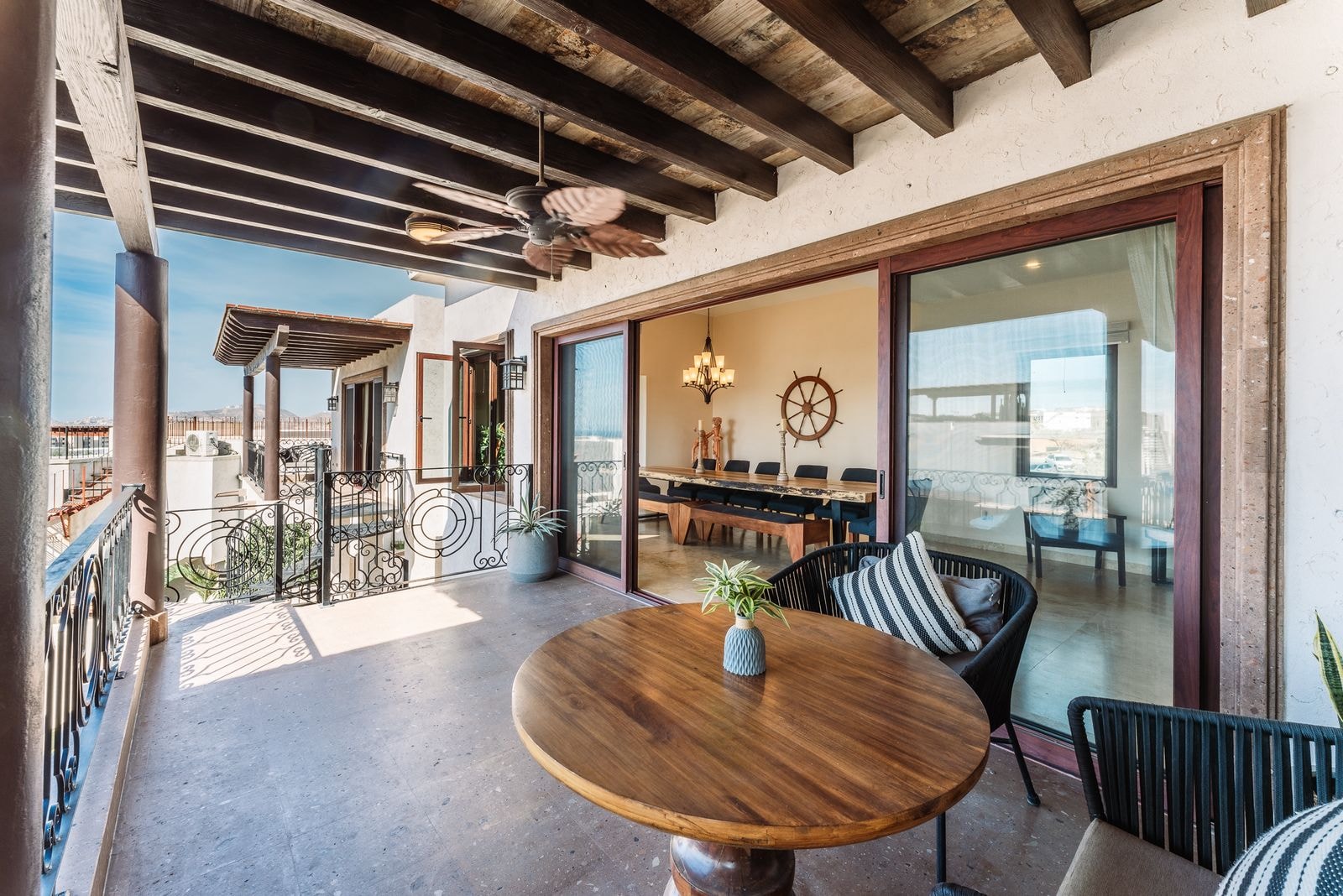 Villa Fuego — Covered terrace with panoramic views